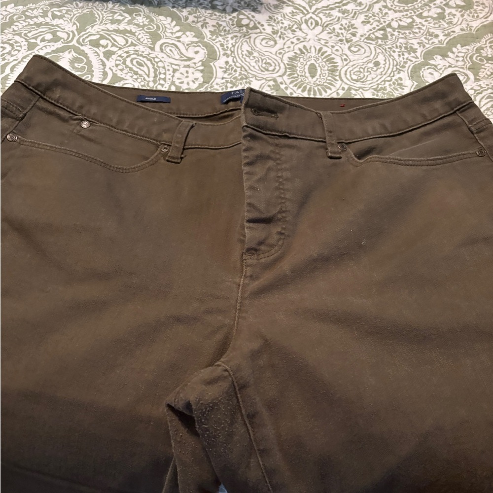 Talbots Women's Ankle & Cropped Jeans - Olive